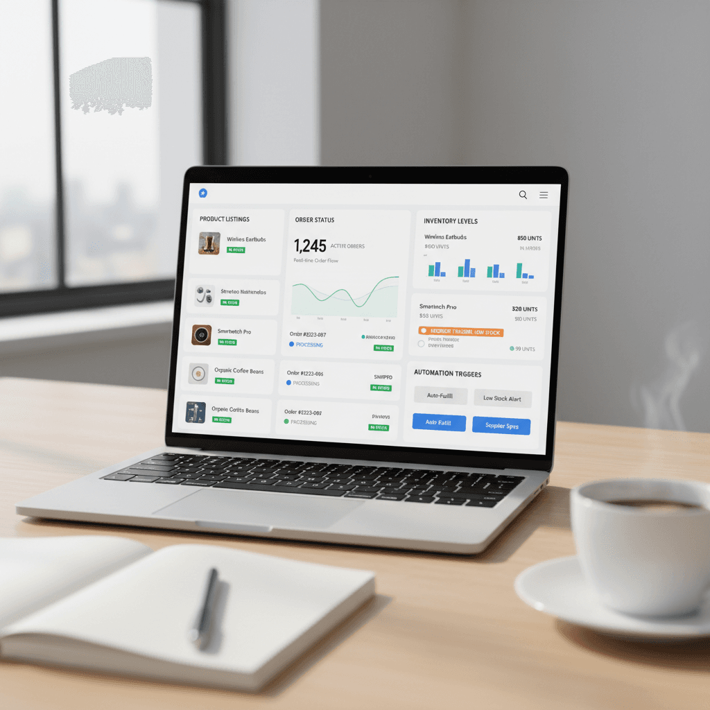 E-commerce automation dashboard