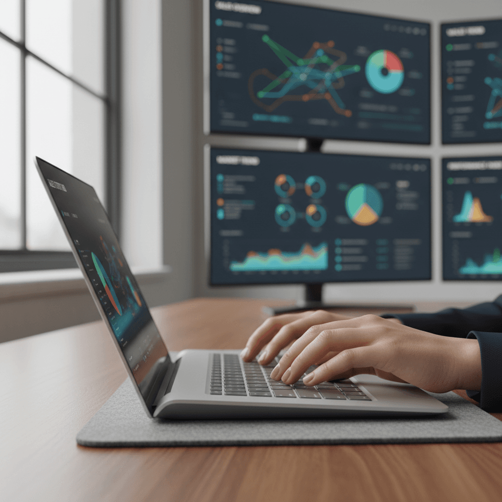 CRM dashboard and e-commerce analytics interface
